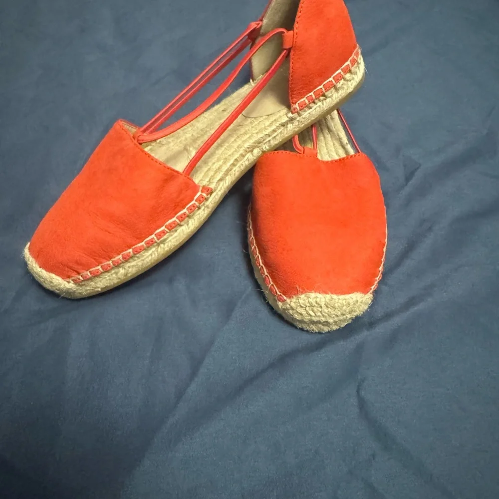 Eileen Fisher Vibrant Orange Espadrilles - Picture 1 of 5